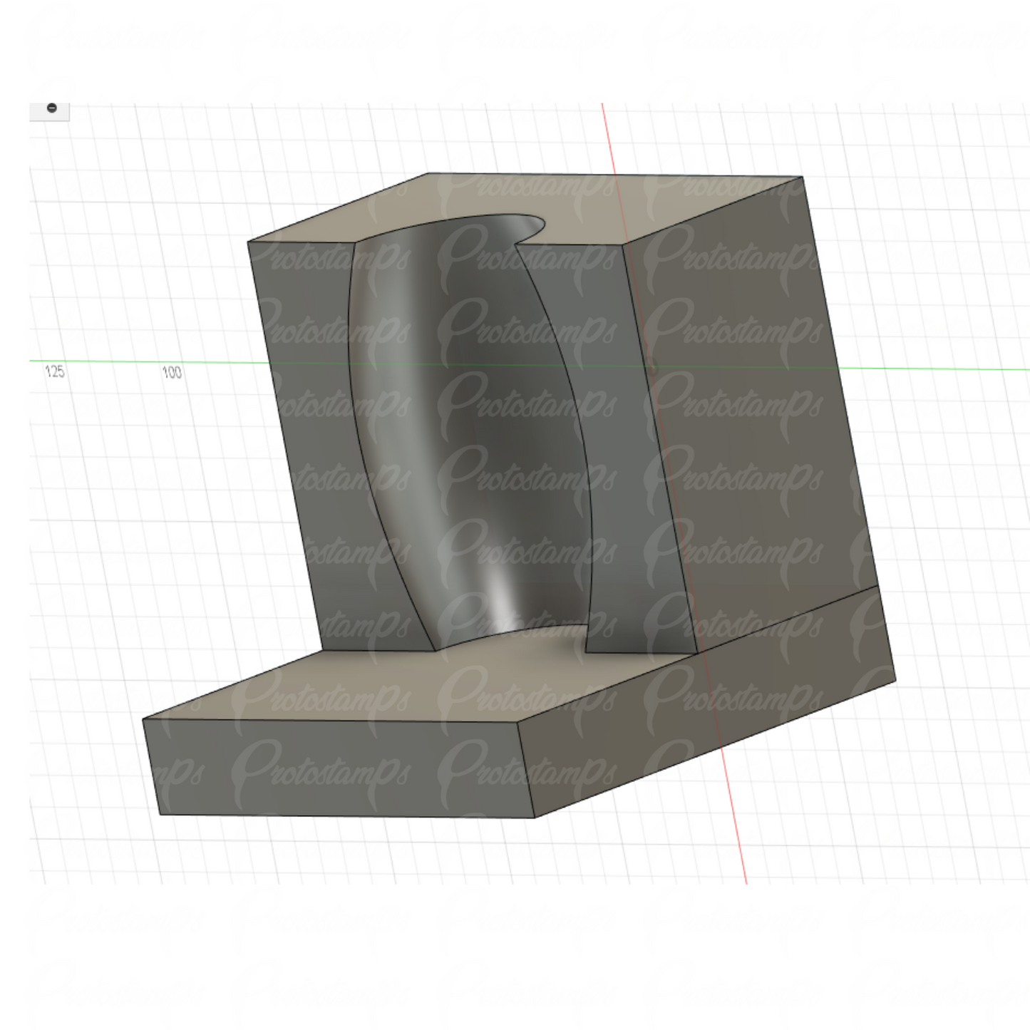 Custom 80mm x 80mm x 80mm Graphite Mold, Price Includes Shipping